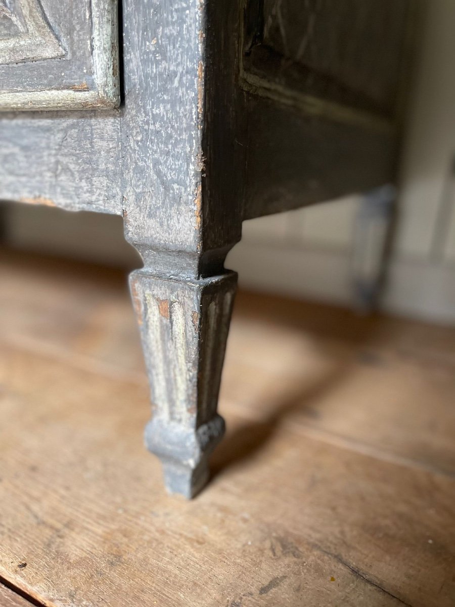 Louis XVI Chest Of Drawers Dating From The 19th Century Magnificent Patina Small Model -photo-1