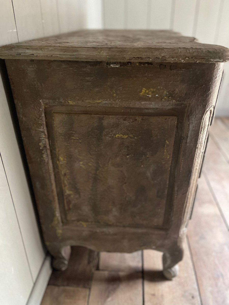 Louis XV Crossbow Chest Of Drawers Beautiful Patina Dating From The 1900s-photo-2