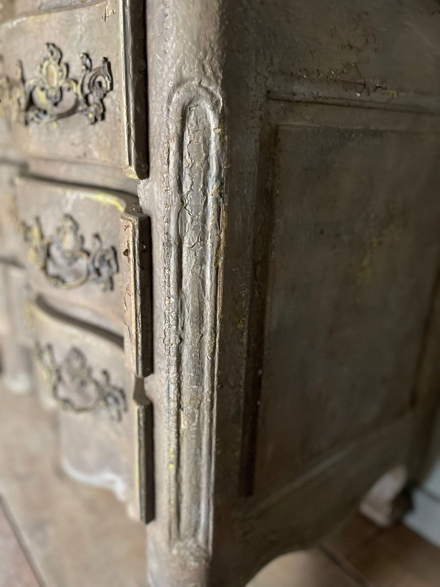 Louis XV Crossbow Chest Of Drawers Beautiful Patina Dating From The 1900s-photo-7