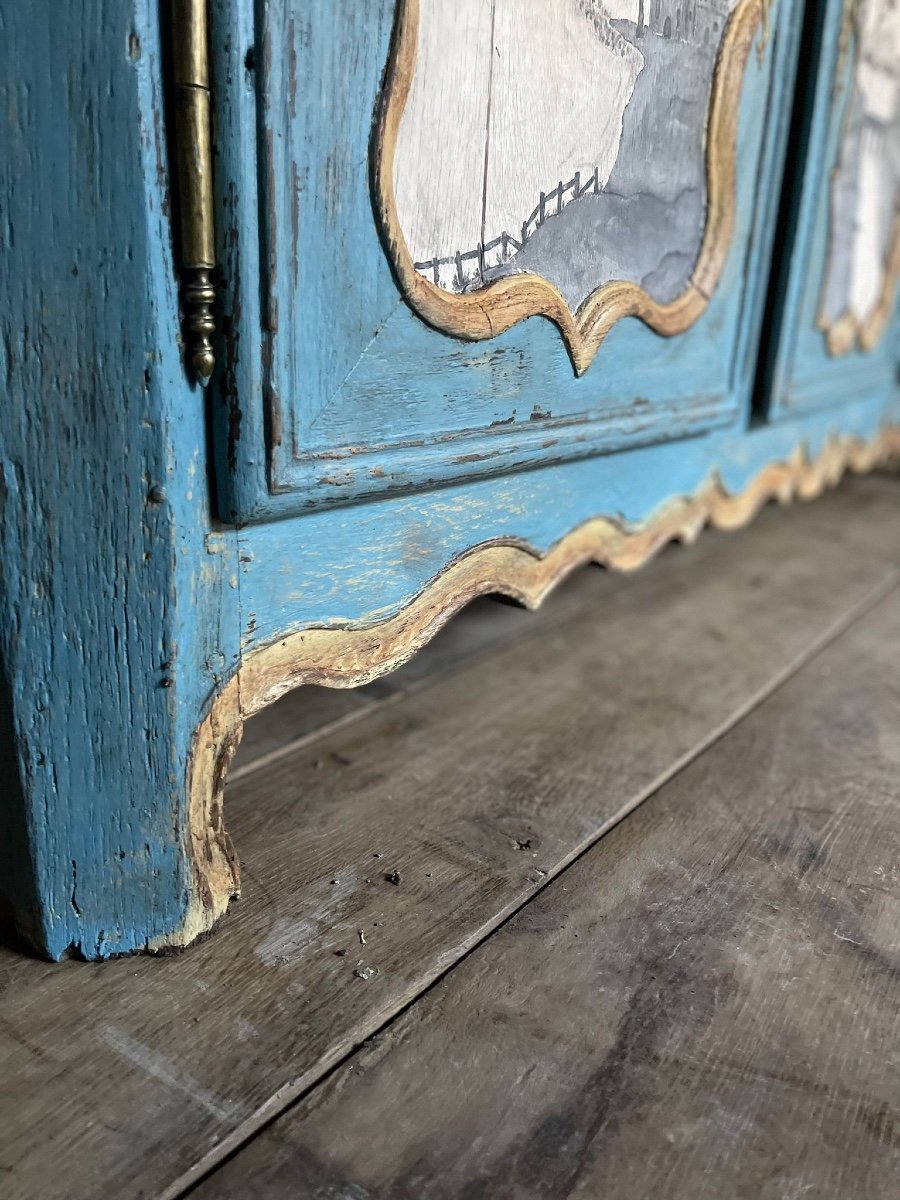 Louis XIV Sideboard Dating From The Early 18th Century Magnificent Patina -photo-4