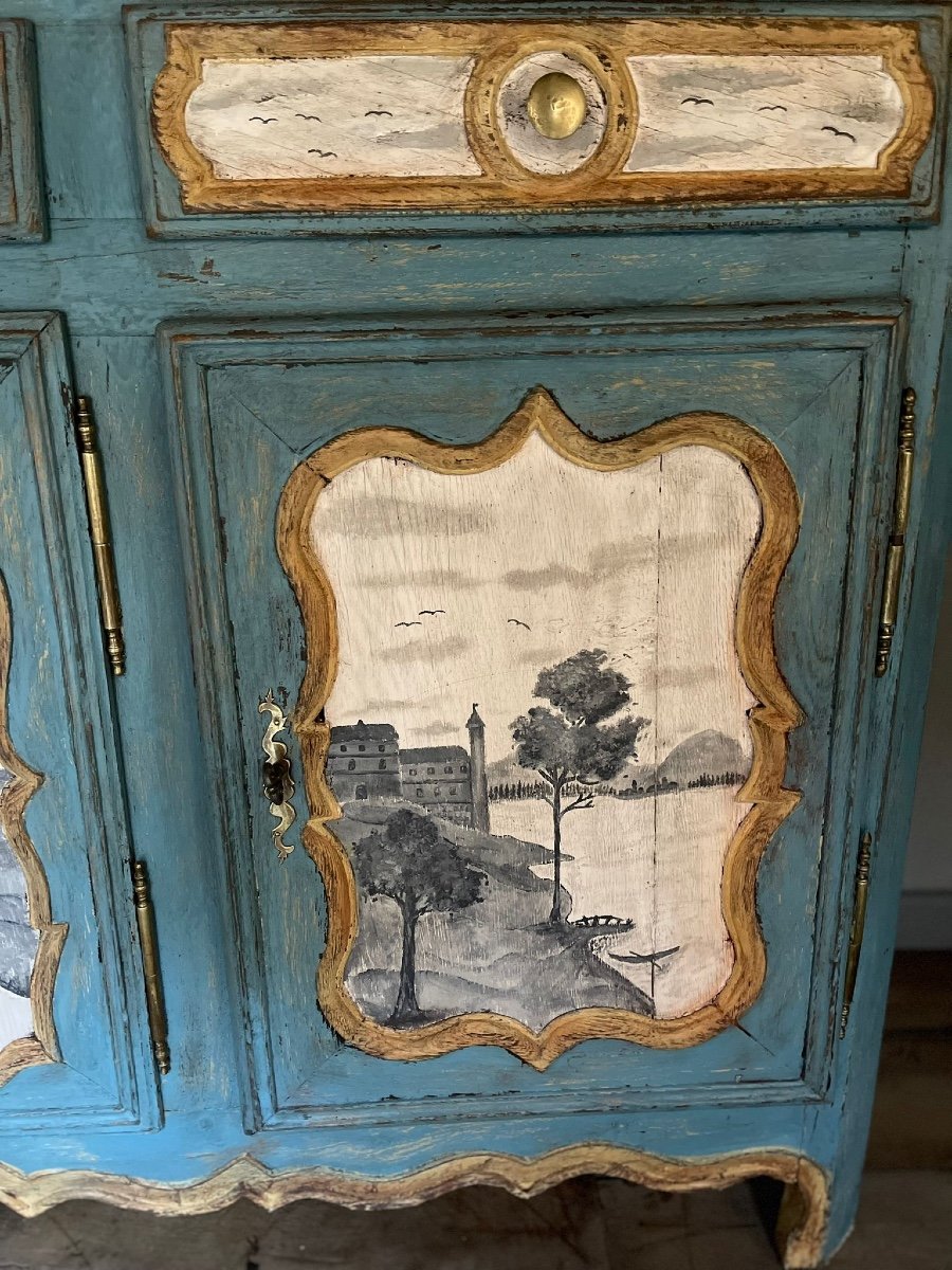 Louis XIV Sideboard Dating From The Early 18th Century Magnificent Patina -photo-2