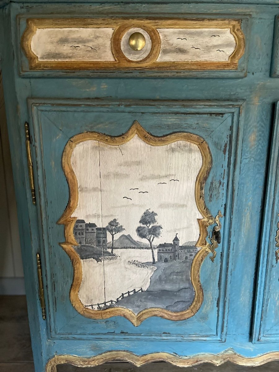 Louis XIV Sideboard Dating From The Early 18th Century Magnificent Patina -photo-8