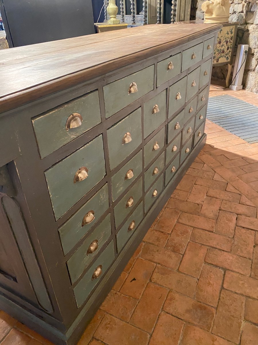 Shop Counter 29 Drawers Late 19th Century Patina Special Price On Request)-photo-4