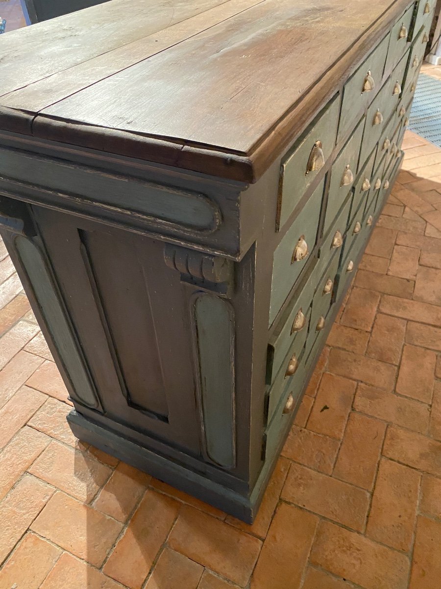 Shop Counter 29 Drawers Late 19th Century Patina Special Price On Request)-photo-6