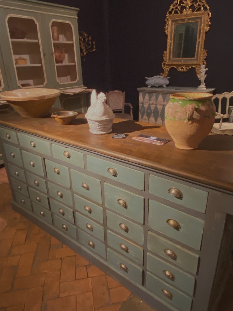 Shop Counter 29 Drawers Late 19th Century Patina Special Price On Request)