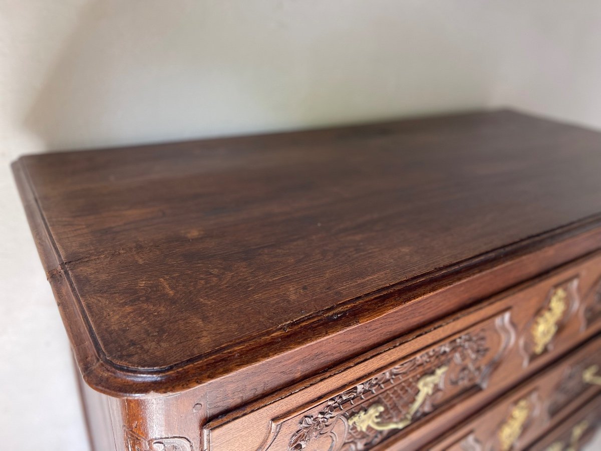 Louis XIV Commode Dating From The 18th Century Carved -photo-3