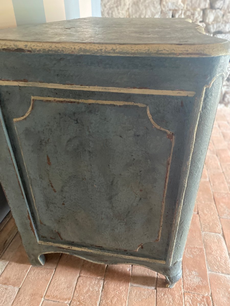 Louis XV Curved Chest Of Drawers Dating From The 18th Century Patina -photo-2