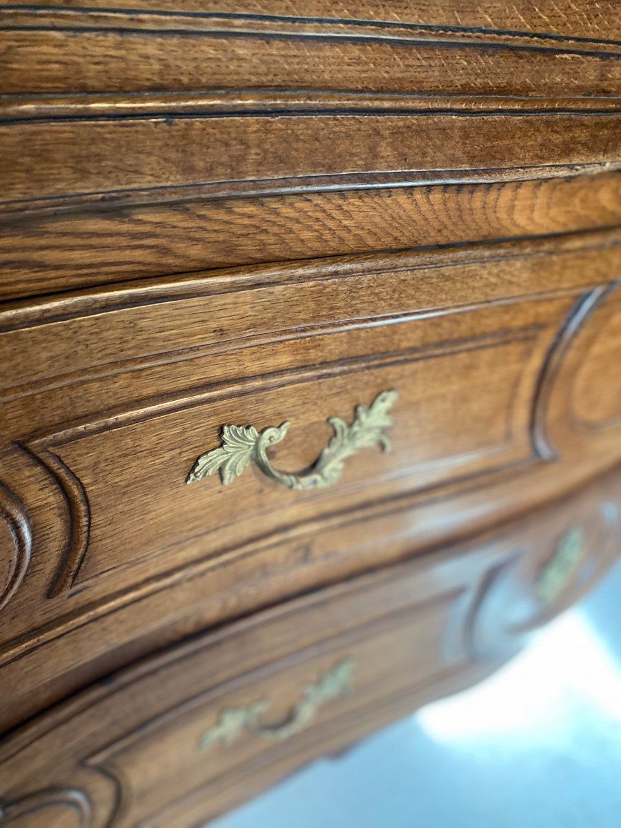 Curved Commode With Marble Early 19th-photo-3