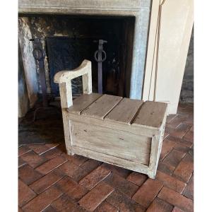 Salt Chest (from Cantou) Dating From The 19th Century South Of France