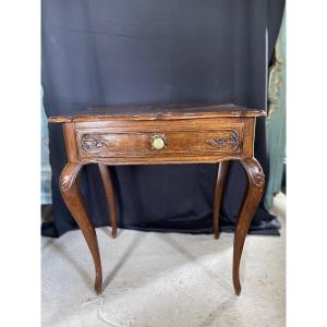 Louis XV Oak Pedestal Side Table Early 19th Century