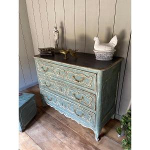 Louis XV Commode Dating From The 19th Century Very Beautiful Patina 