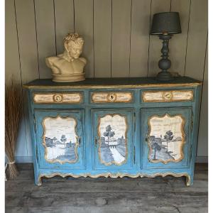 Louis XIV Sideboard Dating From The Early 18th Century Magnificent Patina 