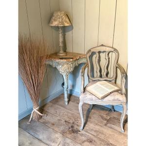 Louis XIV Corner Console Dating From The 1900s Beautiful Patina