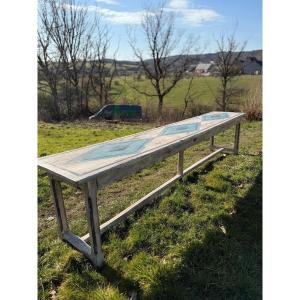 Table Console Patinée Datant Du 19e Siècle 