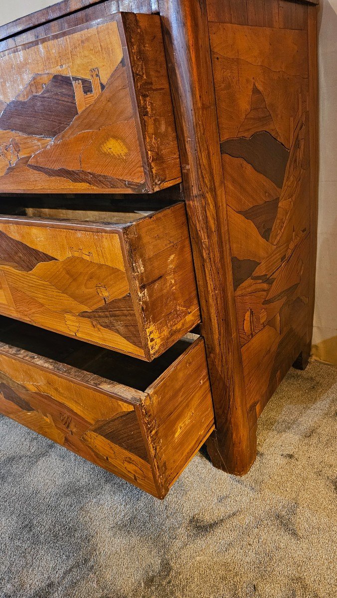 Inlaid Chest Of Drawers. Lombardy. Italy 18th Century -photo-7