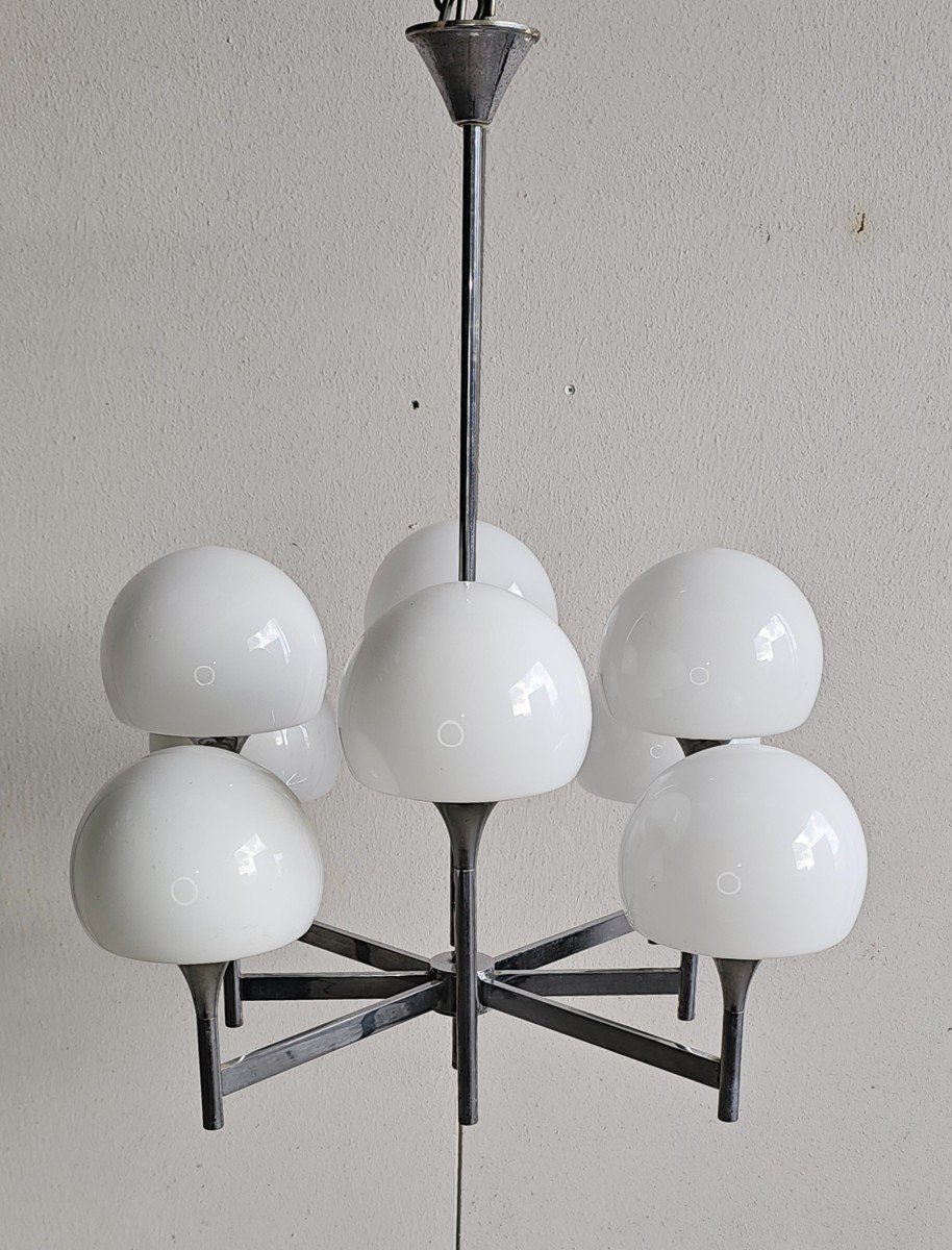 Gaetano Sciolari, 8-light Chandelier, 1970-photo-1