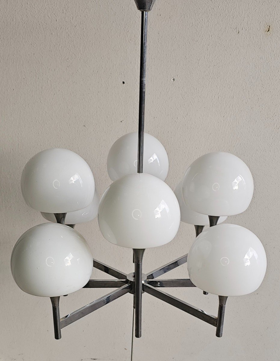 Gaetano Sciolari, 8-light Chandelier, 1970-photo-2