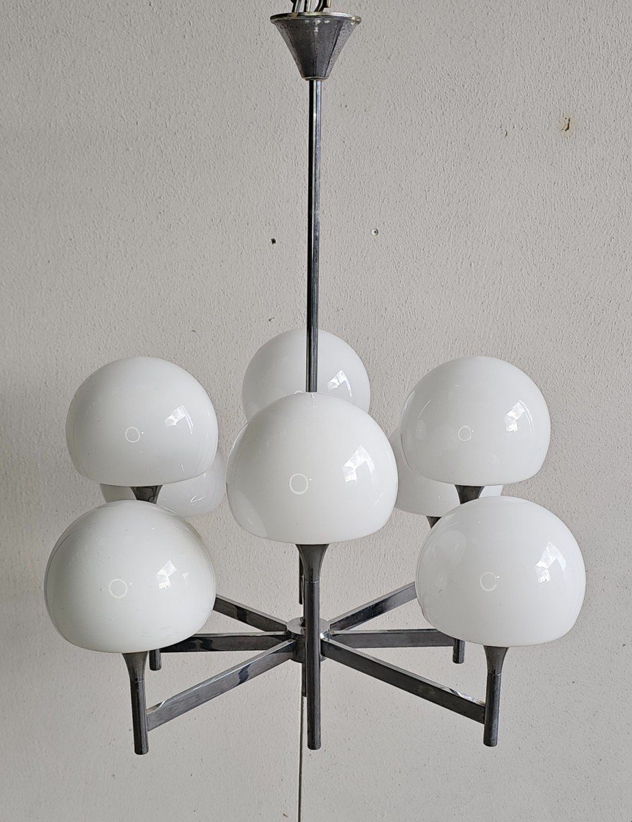 Gaetano Sciolari, 8-light Chandelier, 1970-photo-3