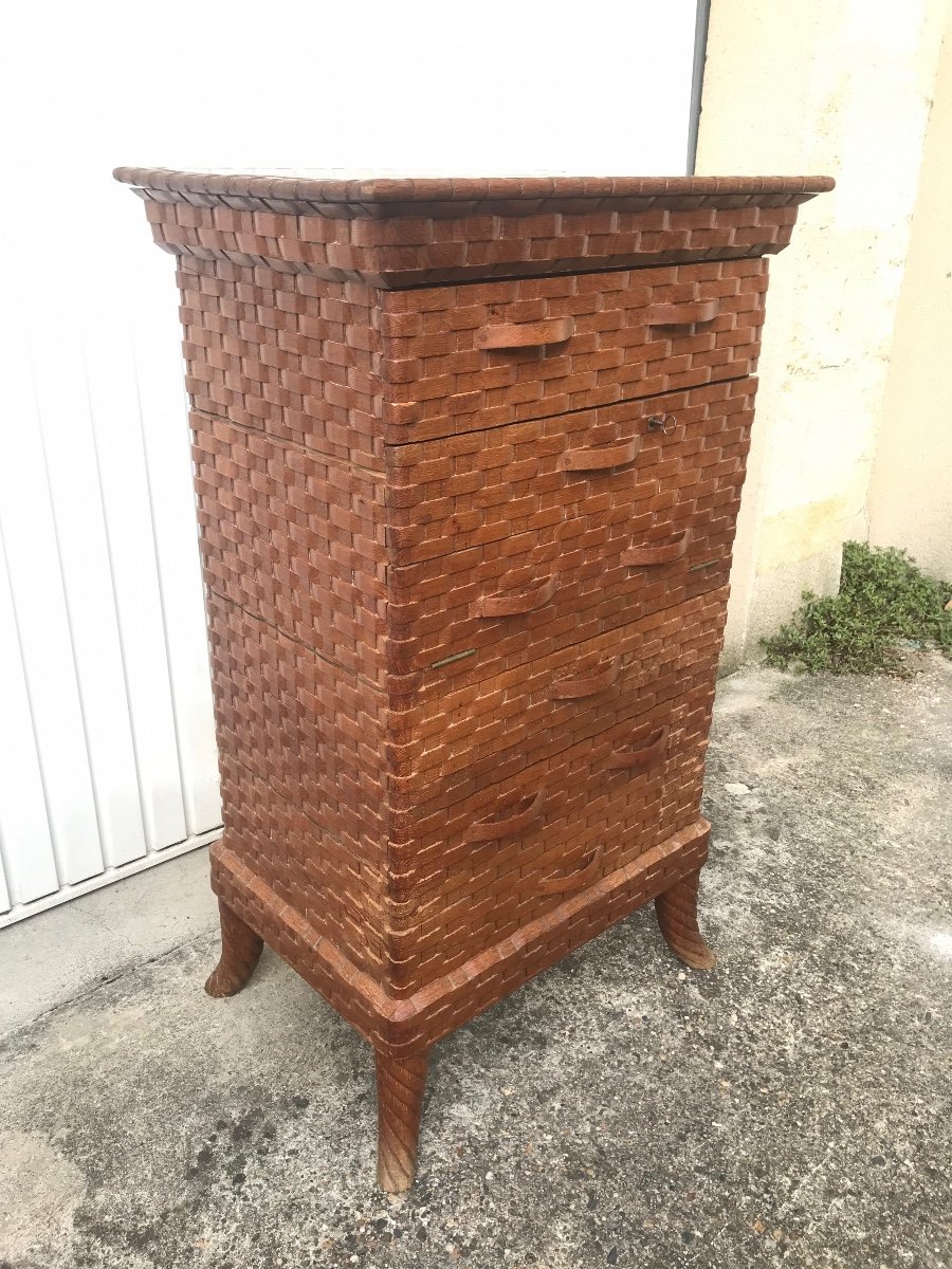 Oak Secretary From The 40s.