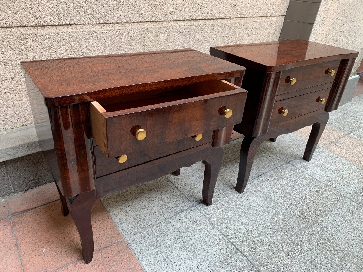 Pair Of Art Deco Nightstands-photo-2