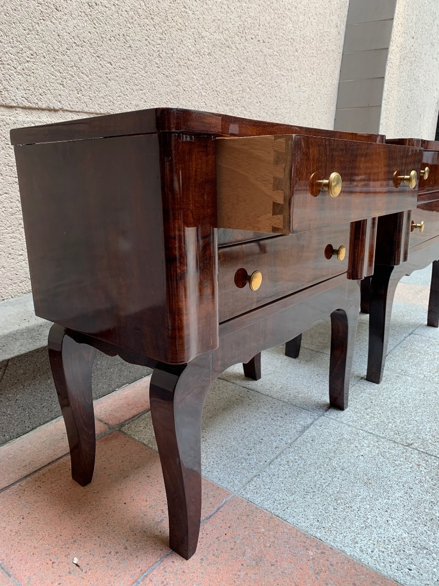 Pair Of Art Deco Nightstands-photo-4