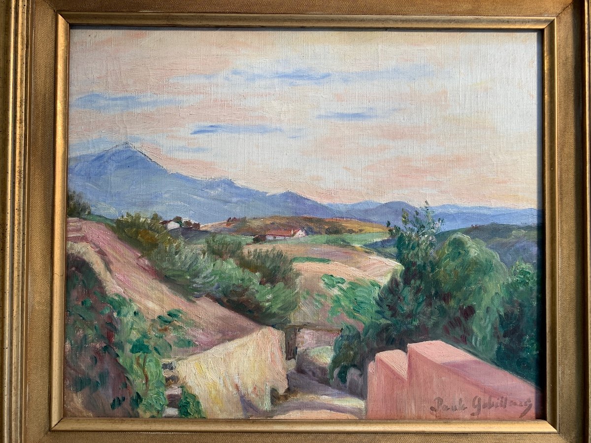 Paule Gobillard, Provençal Landscape, Oil On Canvas-photo-2