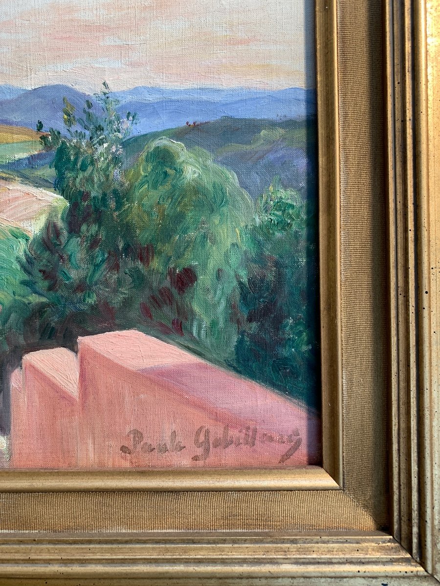 Paule Gobillard, Provençal Landscape, Oil On Canvas-photo-3