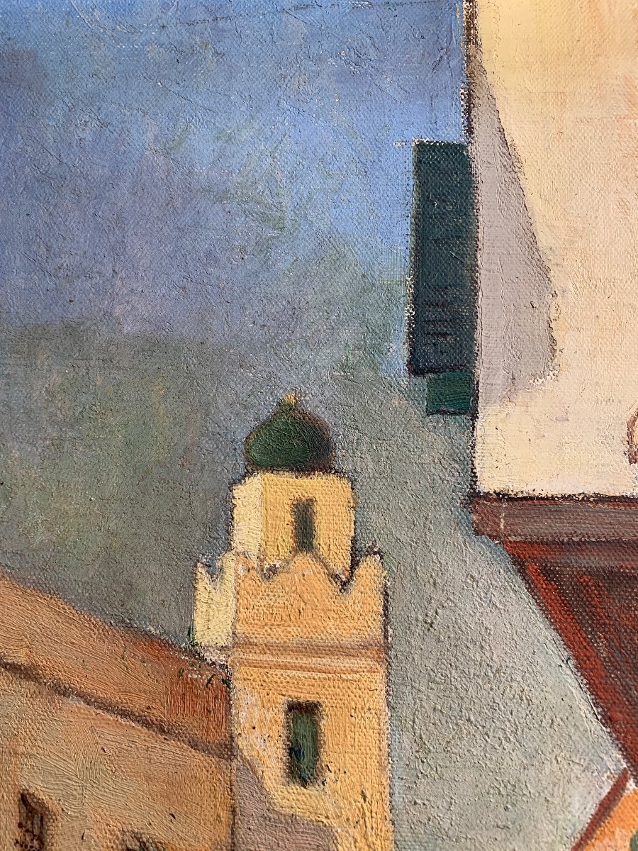 Pierre Dillé, Rue De Tunis, Oil On Canvas-photo-4