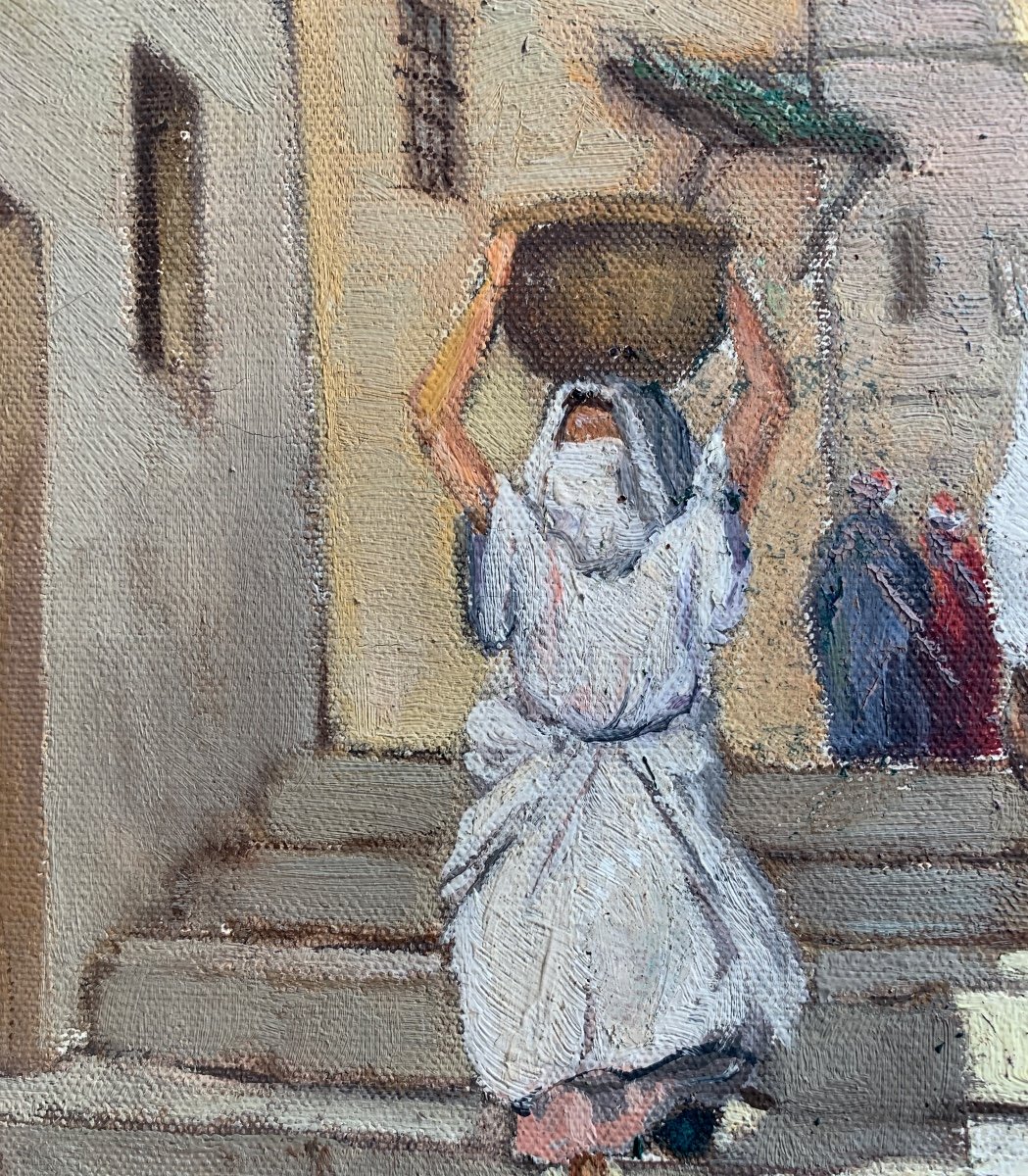 Pierre Dillé, Rue De Tunis, Oil On Canvas-photo-1