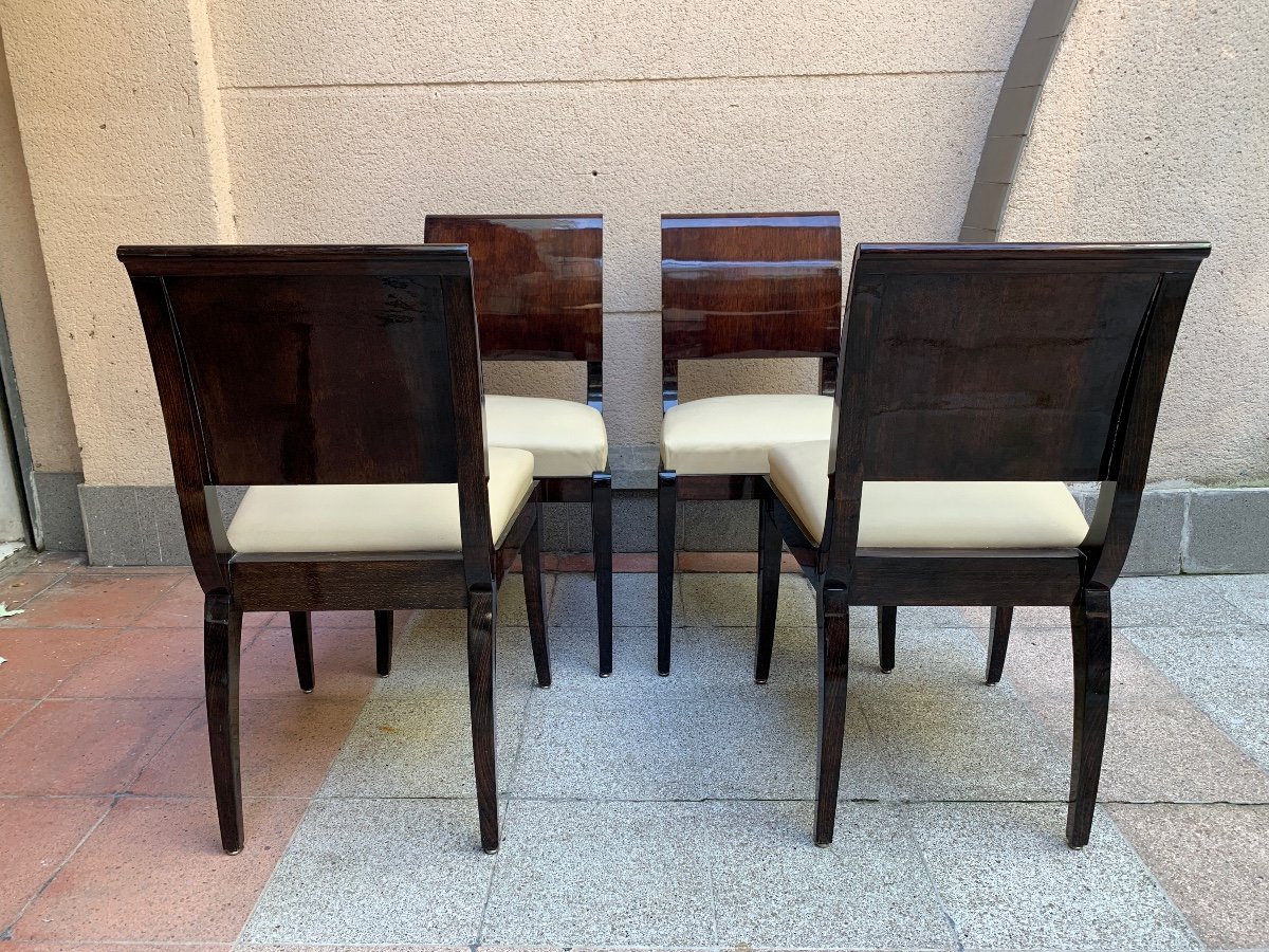 Suite Of Four Art Deco Chairs-photo-3