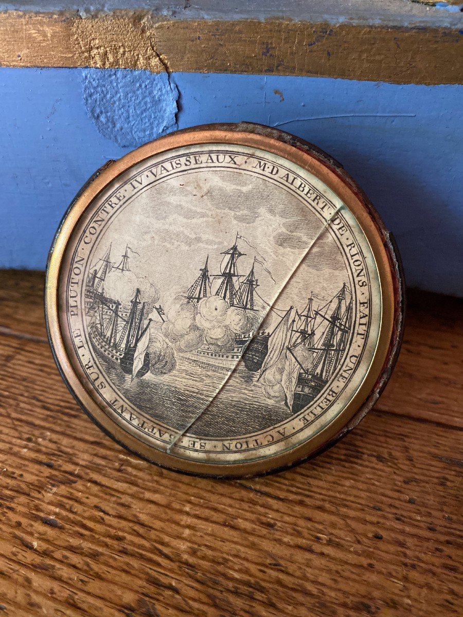 Old Snuff Box - Revolutionary Snuff Box 1789 - Tobacco Box - Military Battle-photo-1