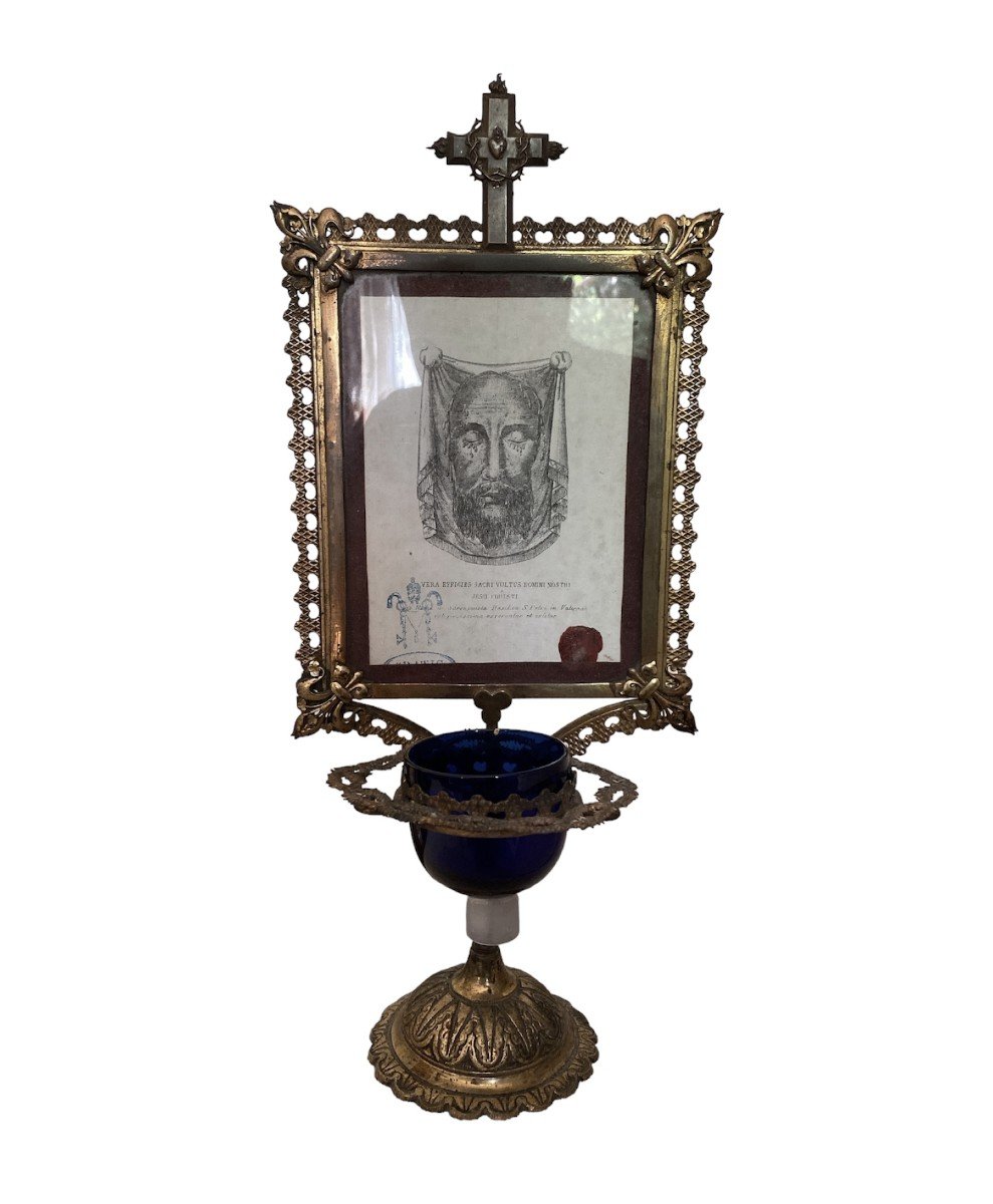 Monstrance Reliquary - Holy Face Reliquary - Veil Of Veronica - France