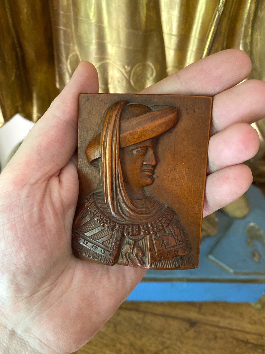 Bas-relief Plaque - Miniature - Philippe Le Bon In Armor, Duke Of Burgundy - Haute Epoque-photo-6