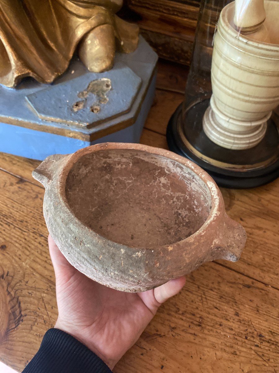 Artifact - Antiquity - Ceramic Indigenous Two-handled Cup With Documentation - Primitive Art-photo-1