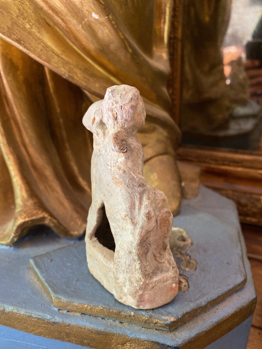 Artifact - Antiquity - Terracotta Statuette Of A Nude Winged Eros - Ex-voto - Magna Graecia-photo-3