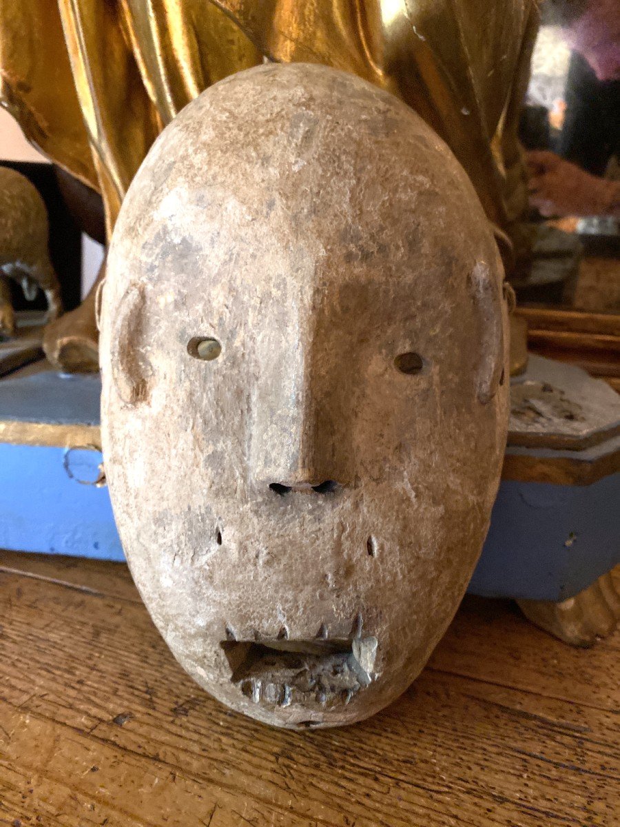 Old African Mask - Primitive Art - Lega Idimu Mask - Congo-photo-2