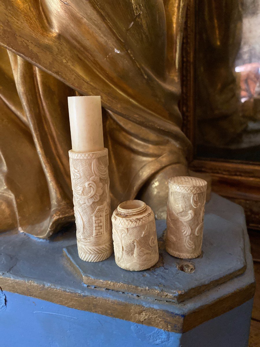 &eacute;tui &agrave; Message Sculpt&eacute; - Billet Doux - Maitre Et Son Chien Jouant &agrave; La Balle - &eacute;cole Dieppoise-photo-4