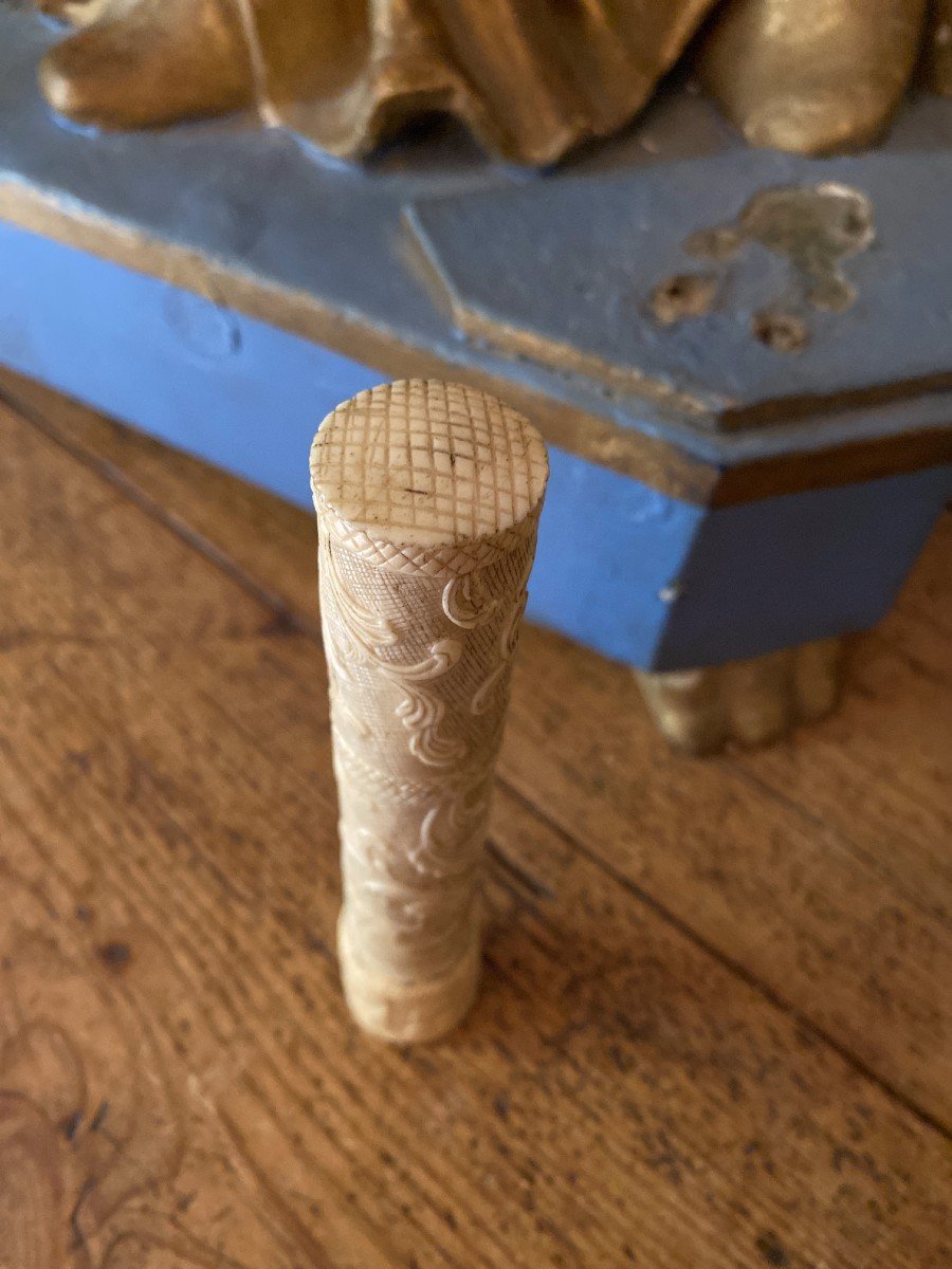 &eacute;tui &agrave; Message Sculpt&eacute; - Billet Doux - Maitre Et Son Chien Jouant &agrave; La Balle - &eacute;cole Dieppoise-photo-5