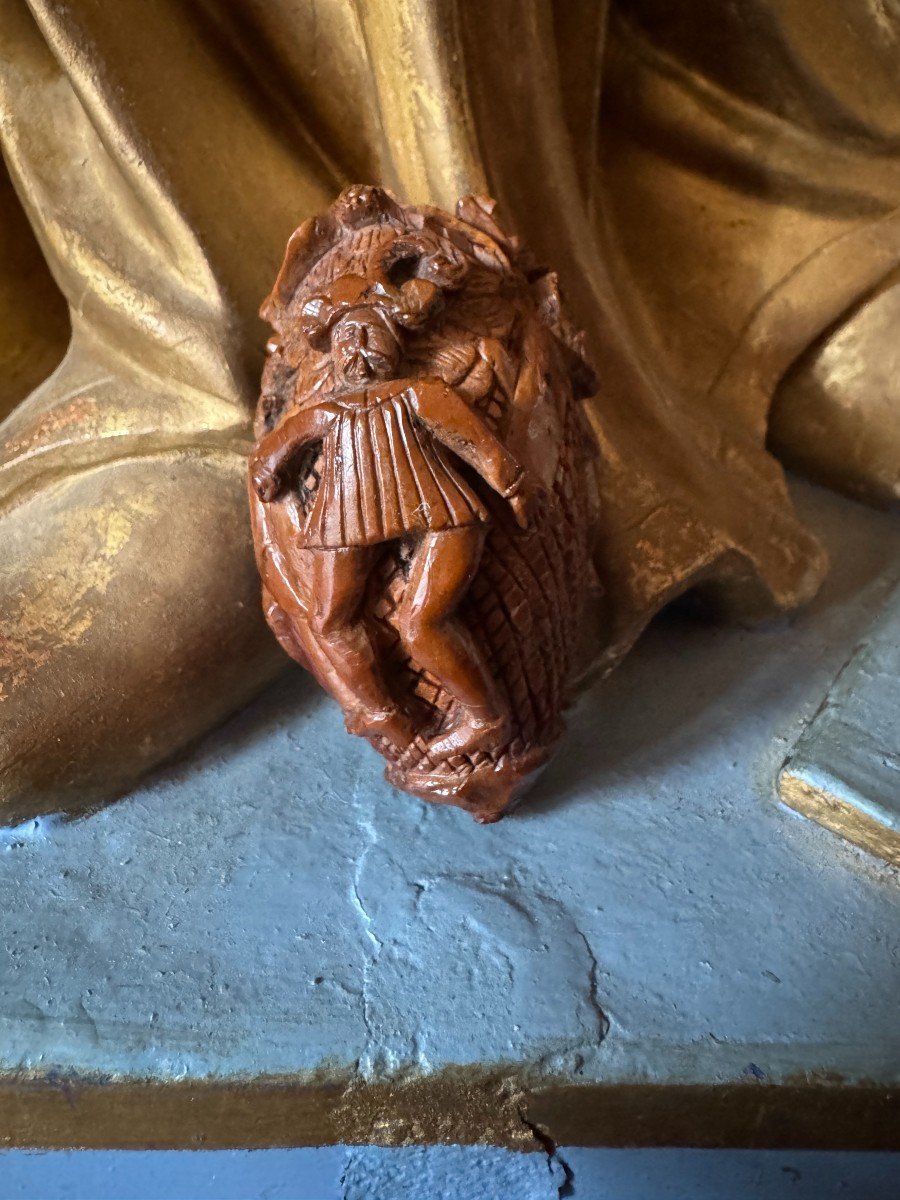 Secouette - Tabati&egrave;re Sculpt&eacute;e En Noix De Corozo - Les Trois Mousquetaires - France-photo-2