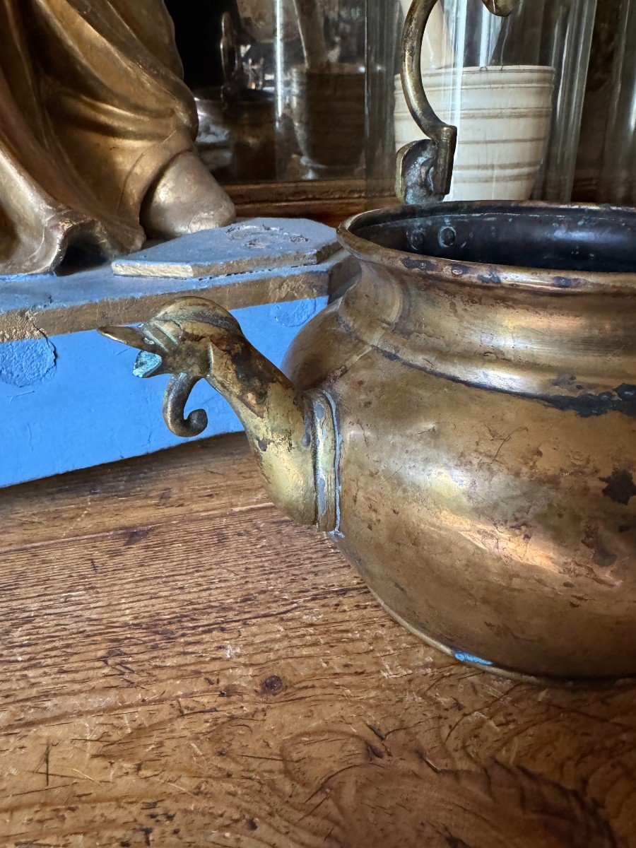 Anthropomorphic Scoop - Heads Of Roosters And Angels, Late 17th Century - Flanders-photo-1