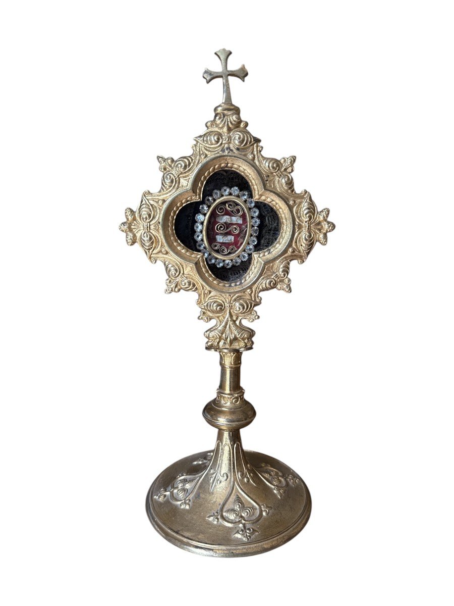 Reliquary “ex Ossibus” – Monstrance – Relic Holder - Reliqaure De Saint Roch - France