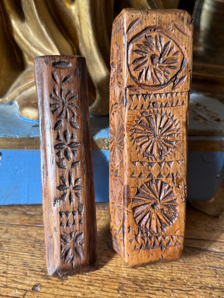 Boîte, Coffret Sculpté Monoxyle En Bois – Art Populaire – Haute-loire - Auvergne-photo-7