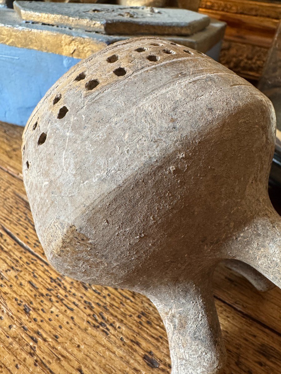 Artifact - Antiquity - Indigenous Terracotta Tripod Brazier Or Incense Burner - Primitive Art -photo-5