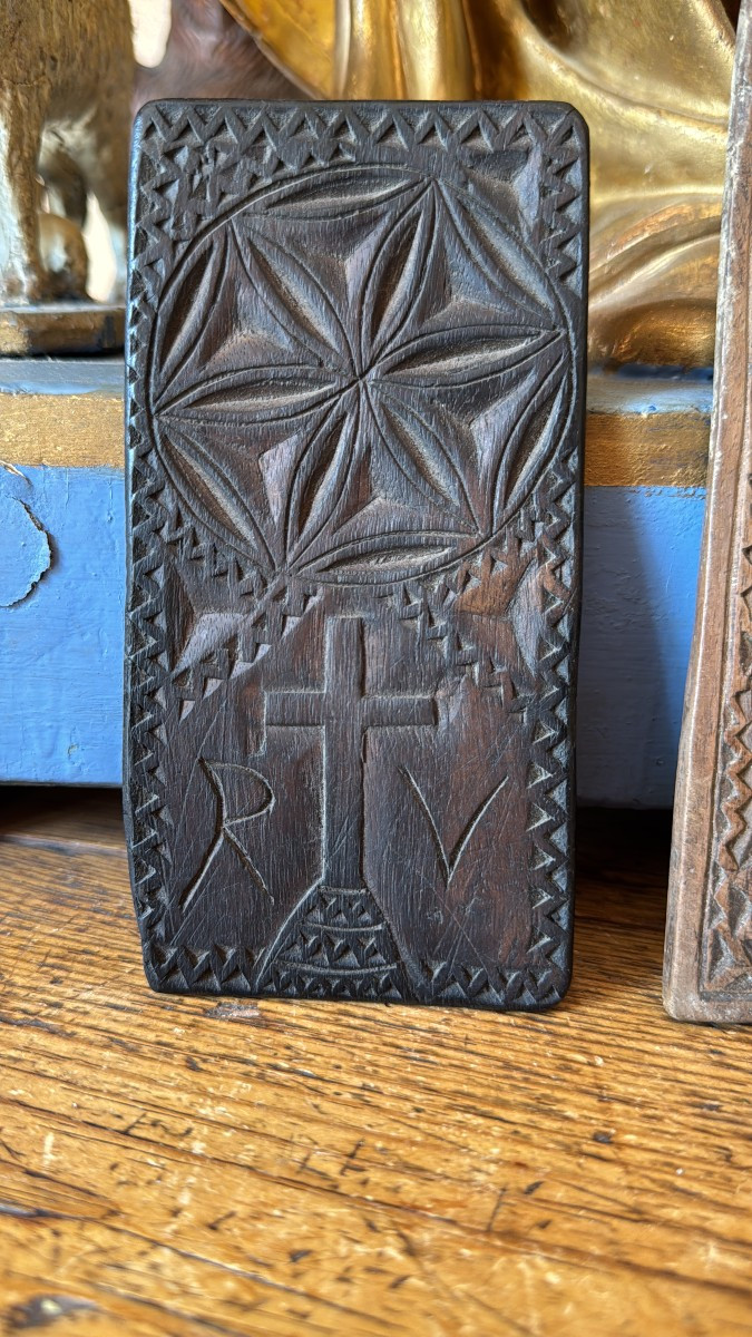 Carved Lace Folder - La Pieuse Dentelle - Folk Art - Haute-loire-photo-2