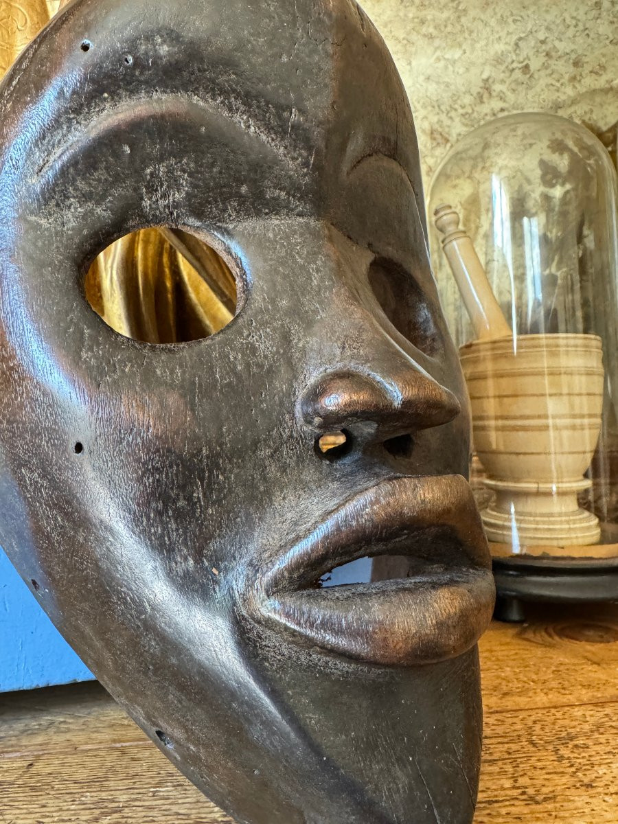 Antique African Mask - Tribal Art - Dan Mask - Ivory Coast - African Art-photo-1