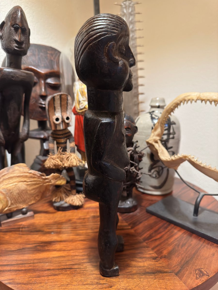 Ancienne Statue Africaine - Art Premier - Fétiche, Figure Rituelle Kusu Ou Woyo – Rdc / Zaïre-photo-1