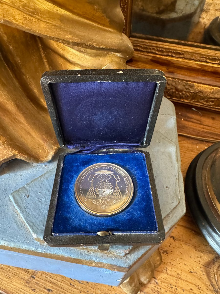 Médaille Petit Séminaire - Prix D’honneur, Médaille Religieuse – Communauté Des Clercs - Argent-photo-1