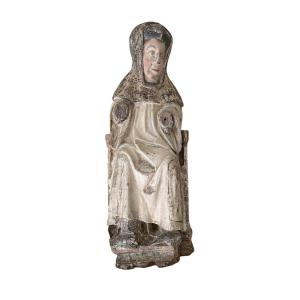 Statuary, Sculpture - Virgin In Majesty - Sedes Sapientiae - Throne Of Wisdom - High Period