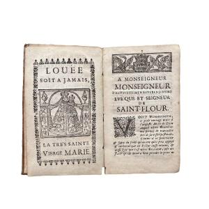 Ancient Religious Book - Diocese Of Saint-flour, Engraving, Virgin And Child - Trésor d'Auvergne