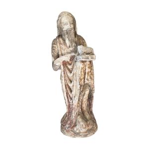 Statuary - Stone Statue Of Saint John The Baptist - Early Period - France